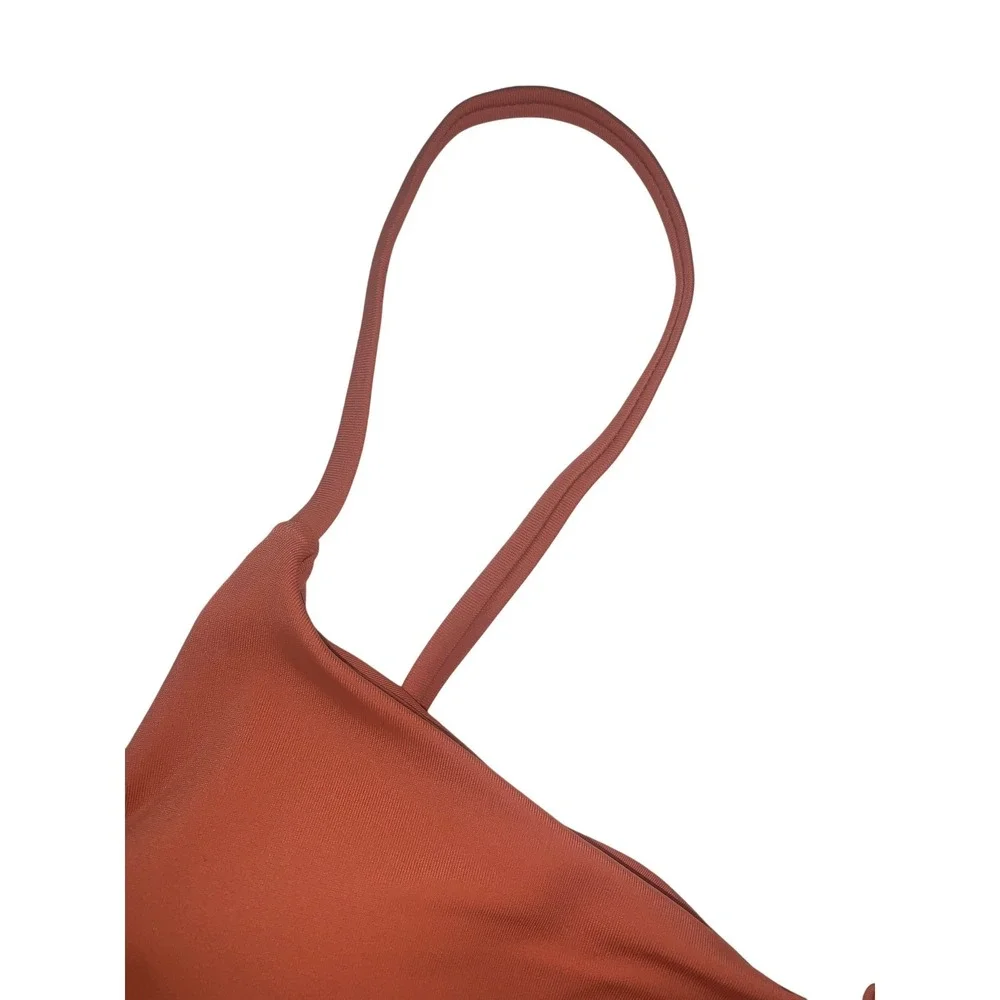NEW Andie Swim The Symi Bikini‎ Top Cedar Orange AT263-CEDR Womens Large